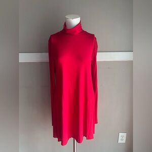Michael Lauren Scarlet Long Sleeve Tunic Size S